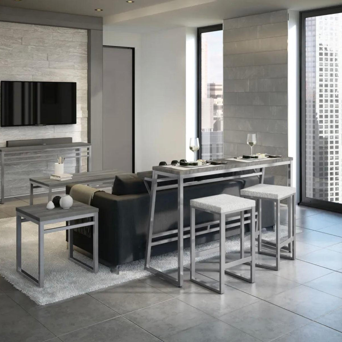 Aaron counter/barstool – Euro Living Furniture