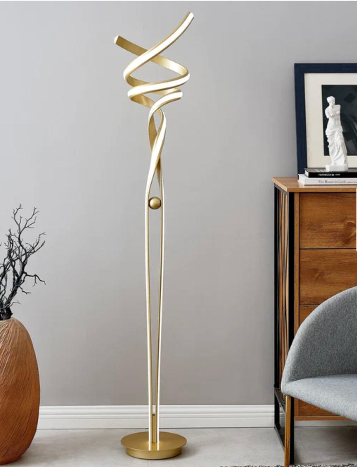 Galaxy floor lamp (gold color) - Euro Living Furniture