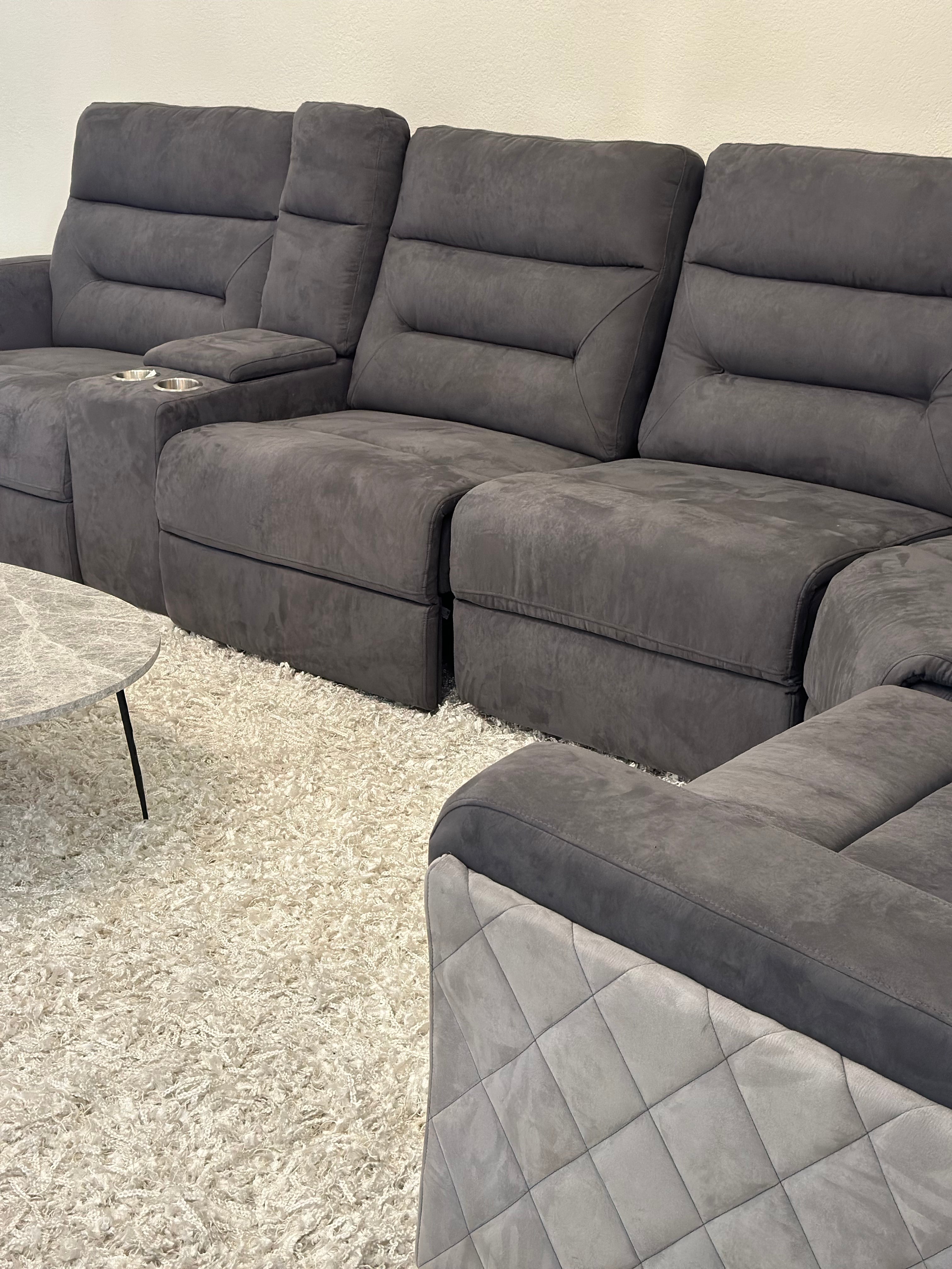 FLOOR MODEL - MISTY ASH SECTIONAL - Euro Living Furniture