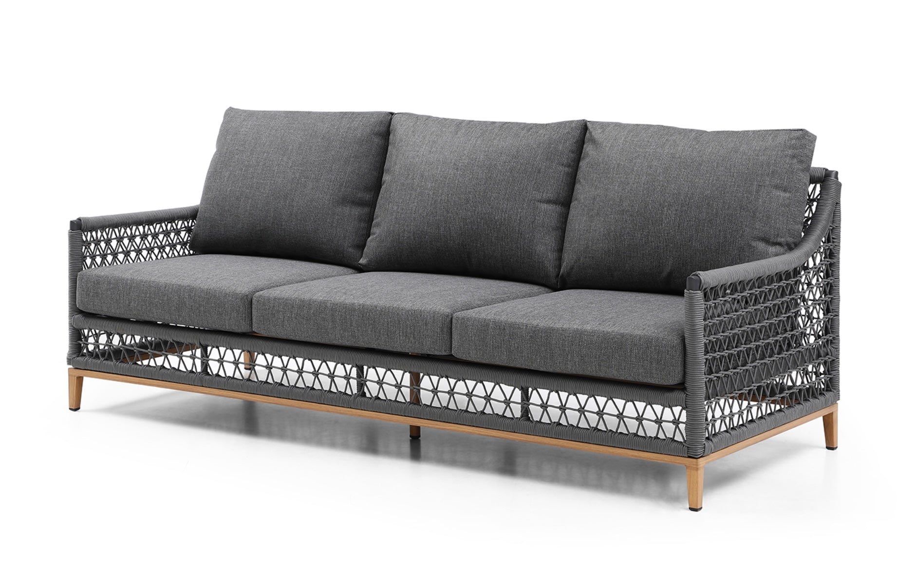 Ken outdoor set - sofa, 2chairs, coffee table - Euro Living Furniture