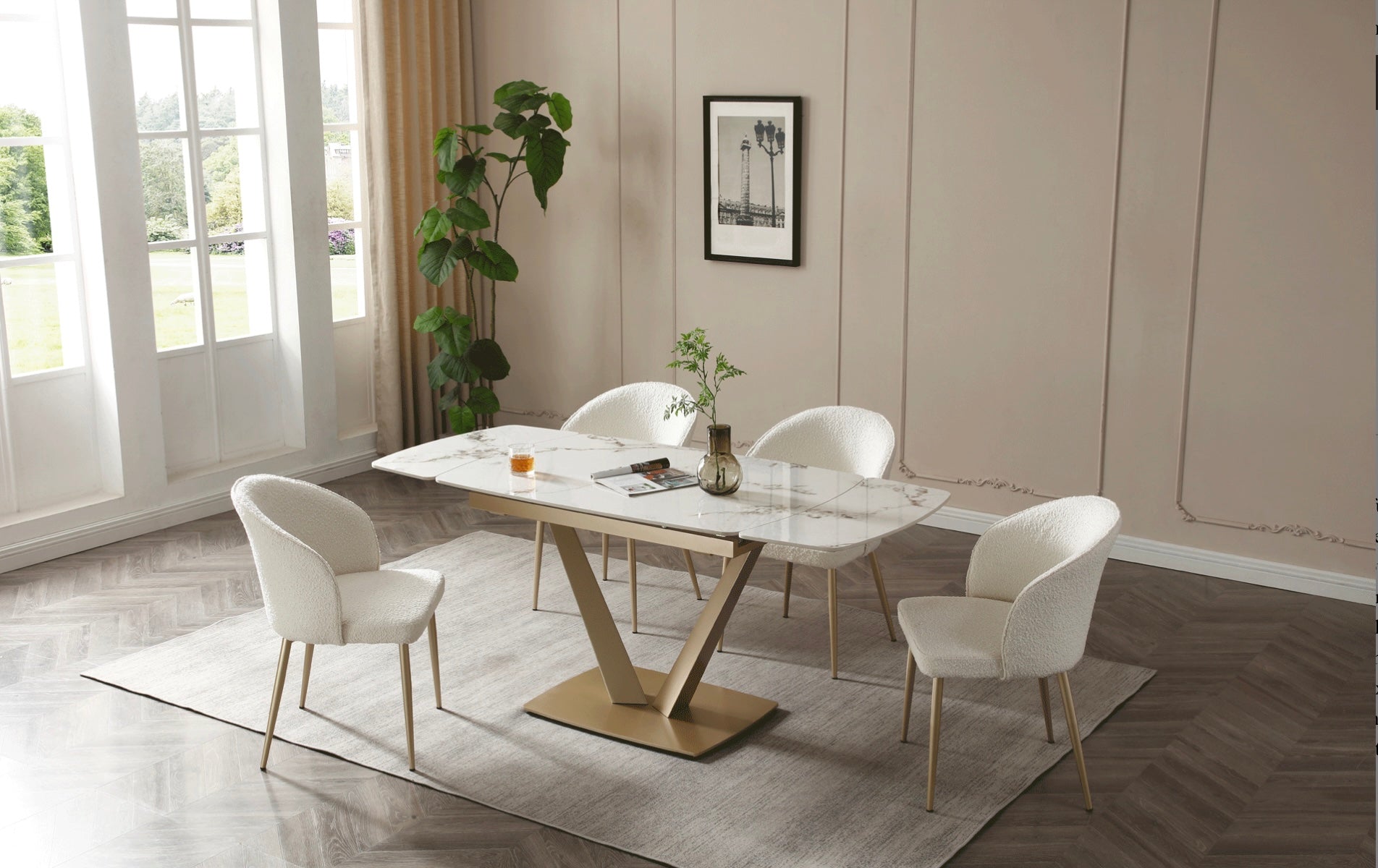 Niah dining chair - Euro Living Furniture