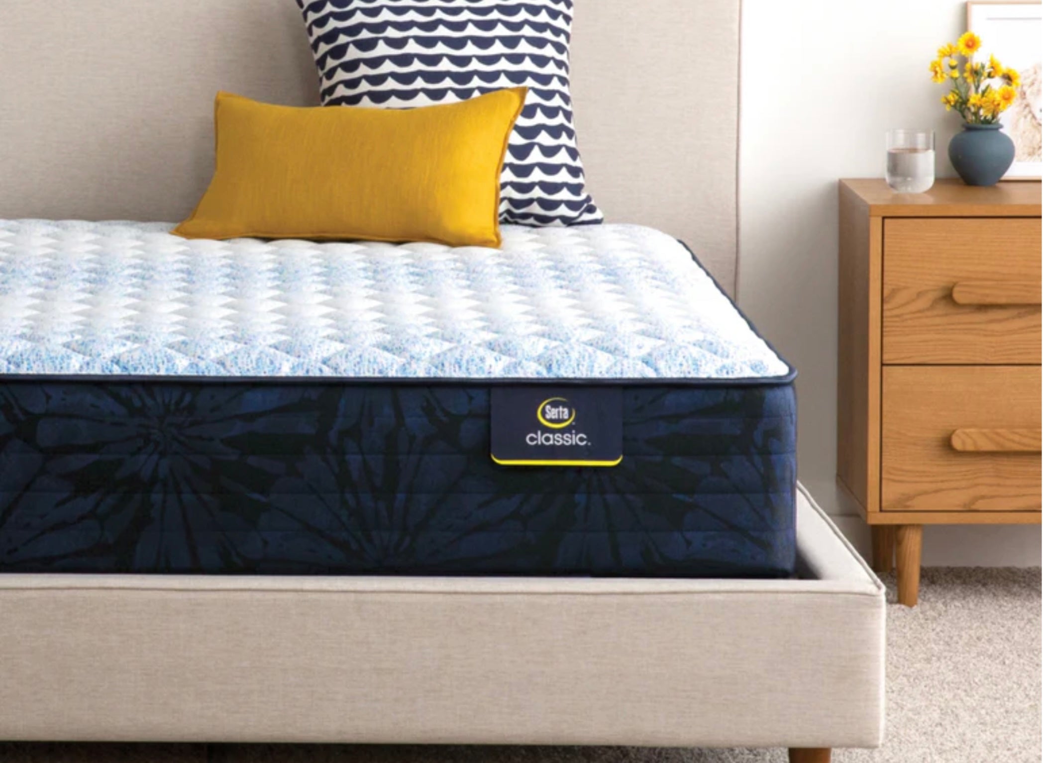 Serta classic mattress- king size- standard firm - Euro Living Furniture