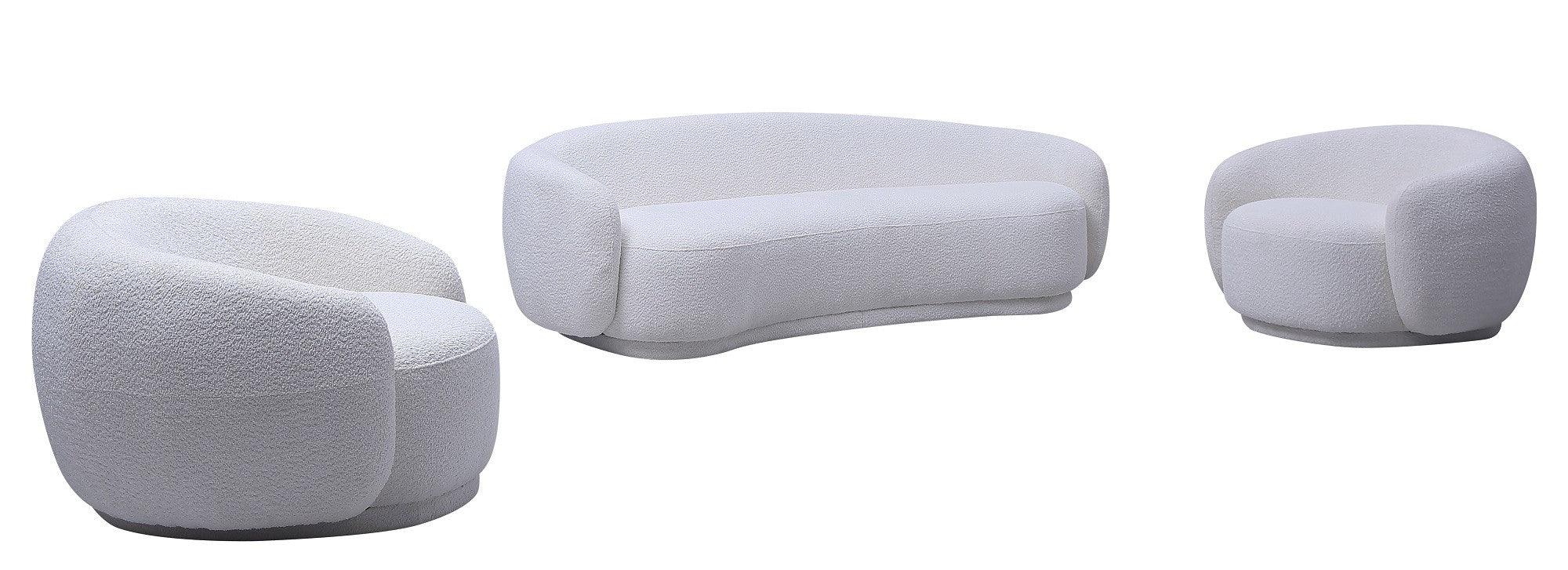 Louise Sofa in Off White - Euro Living Furniture