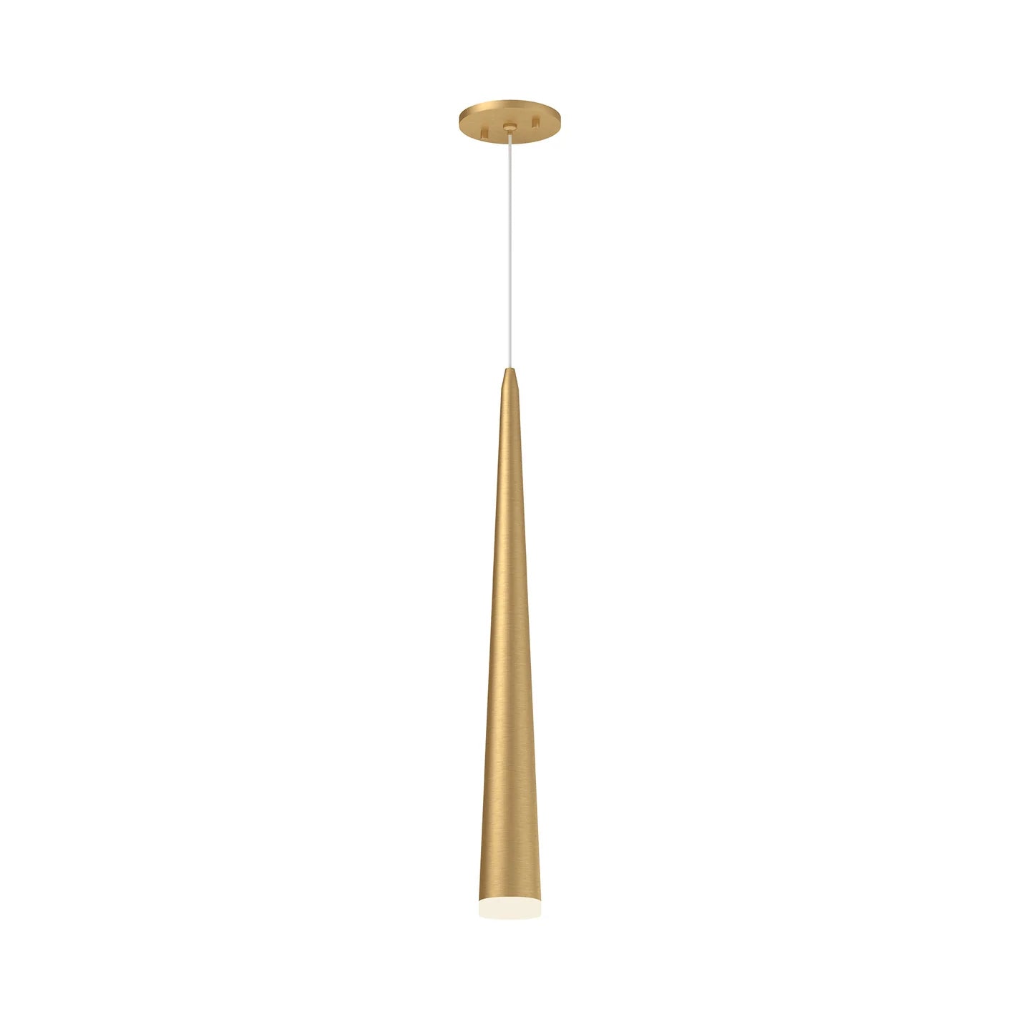 Mina Brushed Gold Mini Pendant - Euro Living Furniture