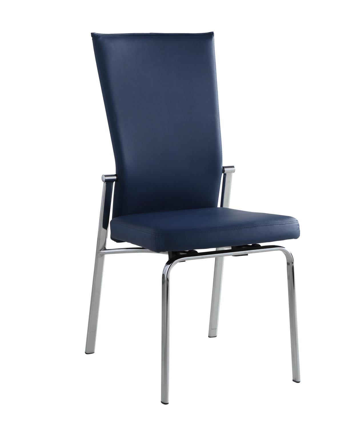 Molli Motion Dining Chair - Chrome - Euro Living Furniture