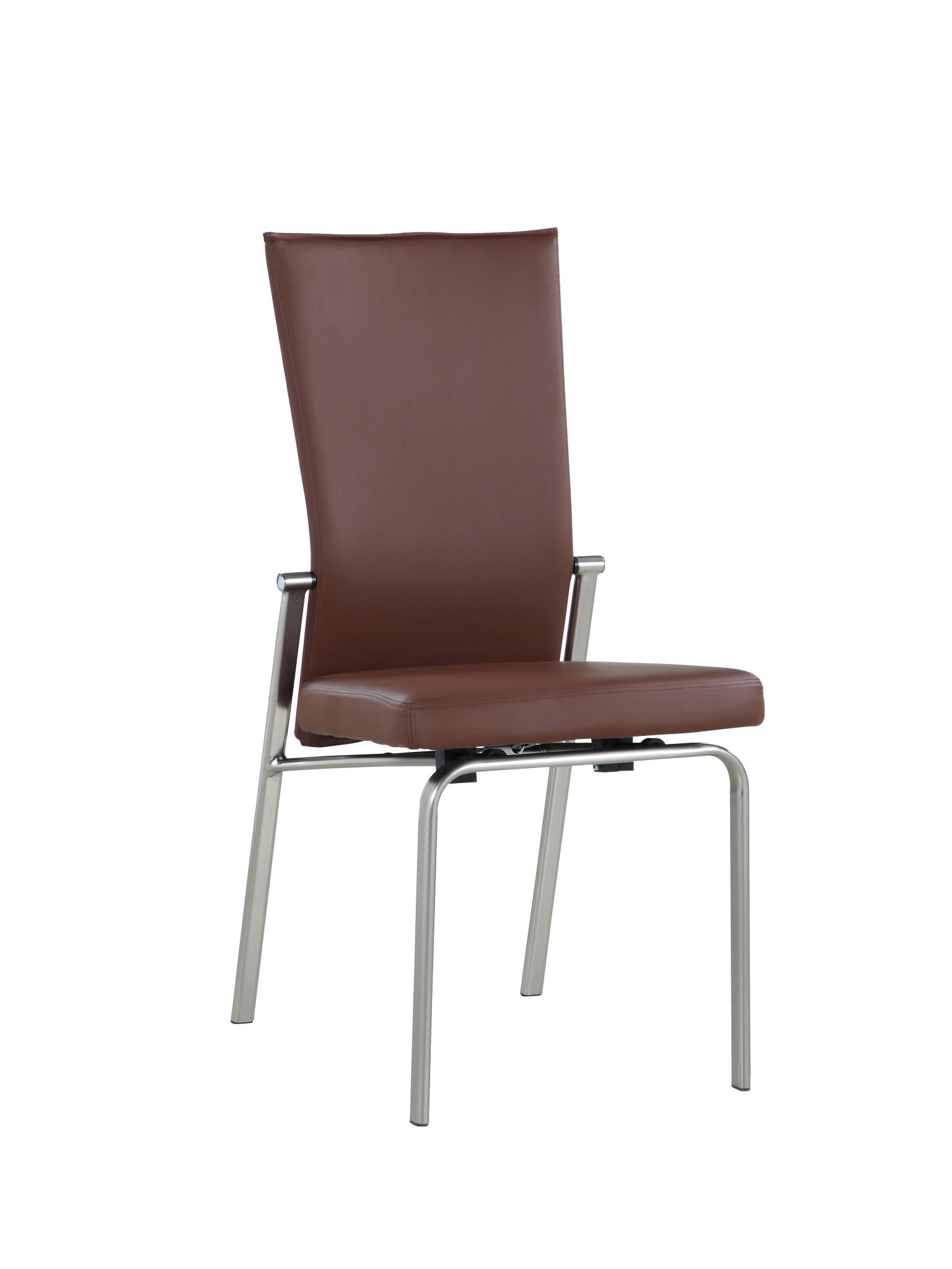 Molli Motion Dining Chair - Chrome - Euro Living Furniture
