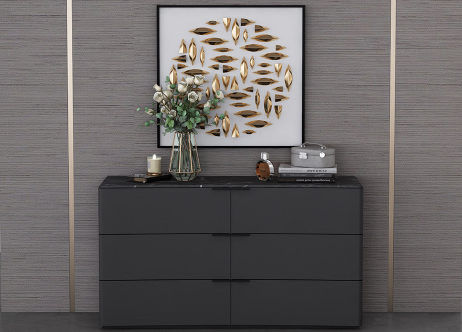 Massimo Double Dresser - Euro Living Furniture