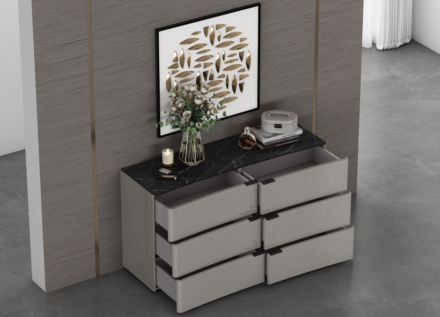Massimo Double Dresser - Euro Living Furniture
