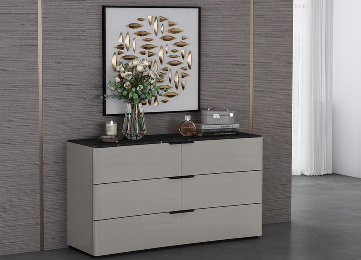 Massimo Double Dresser - Euro Living Furniture