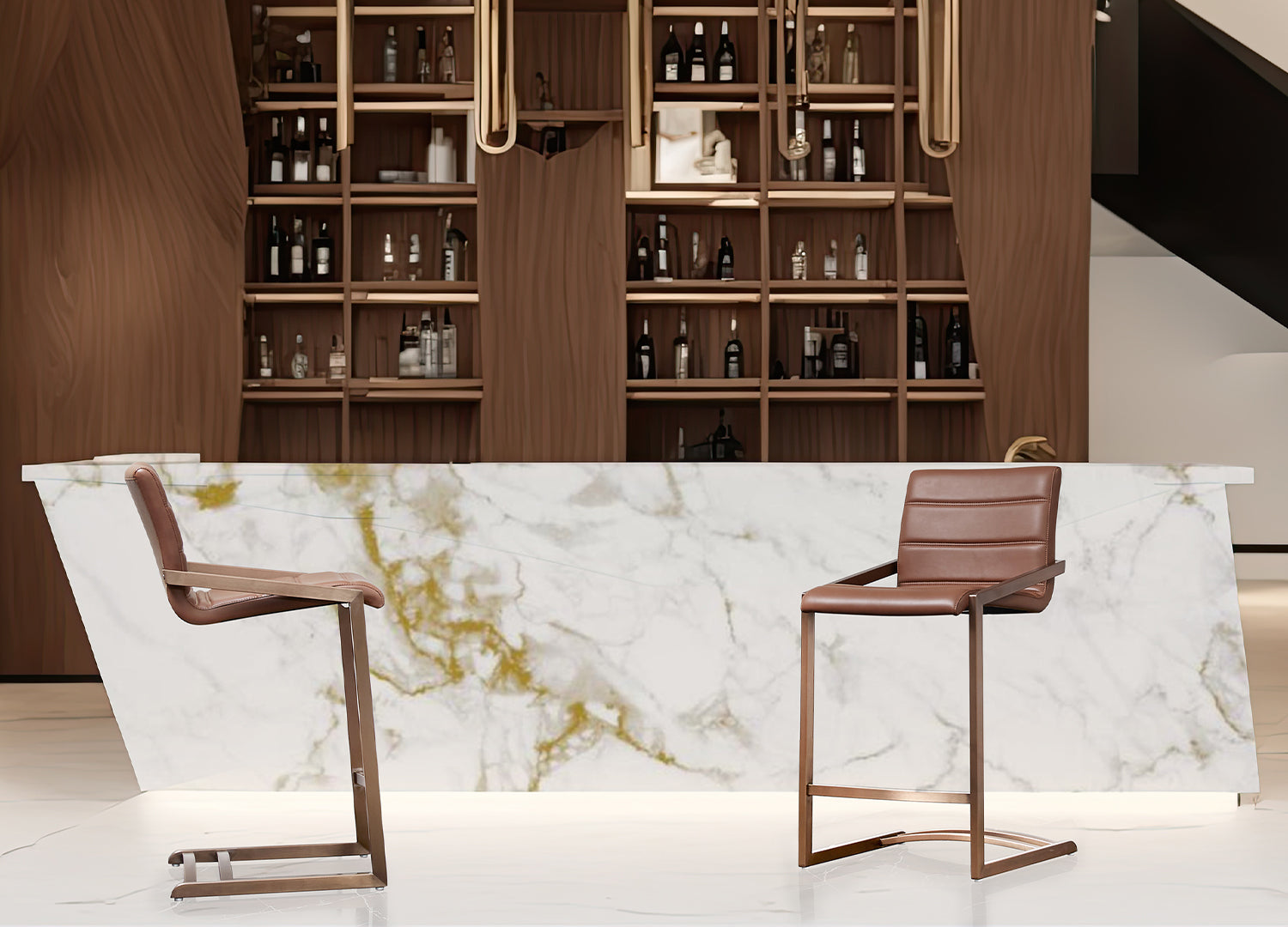 Mattia Counter Stool - Euro Living Furniture