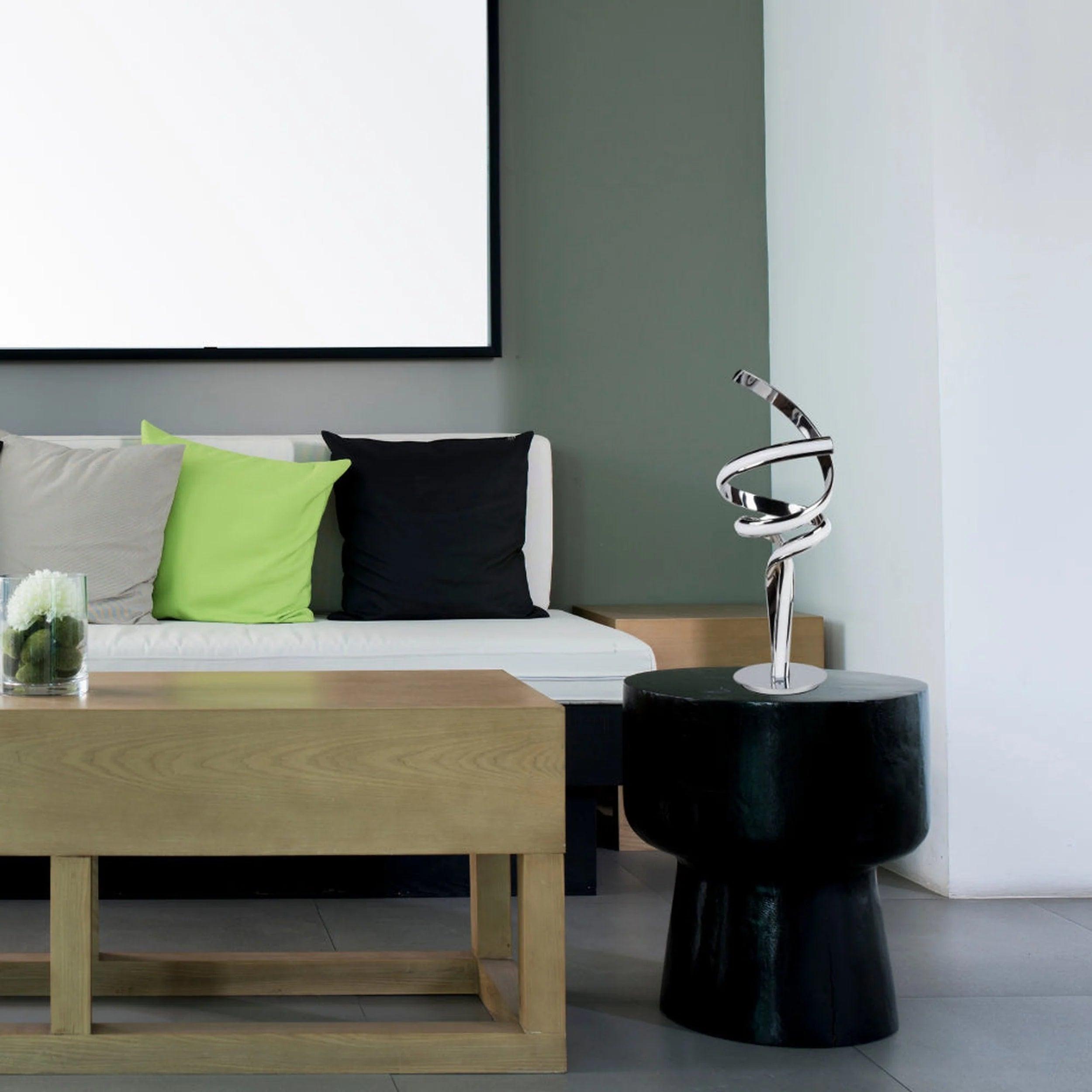 Galaxy LED Table Lamp - Chrome - Euro Living Furniture