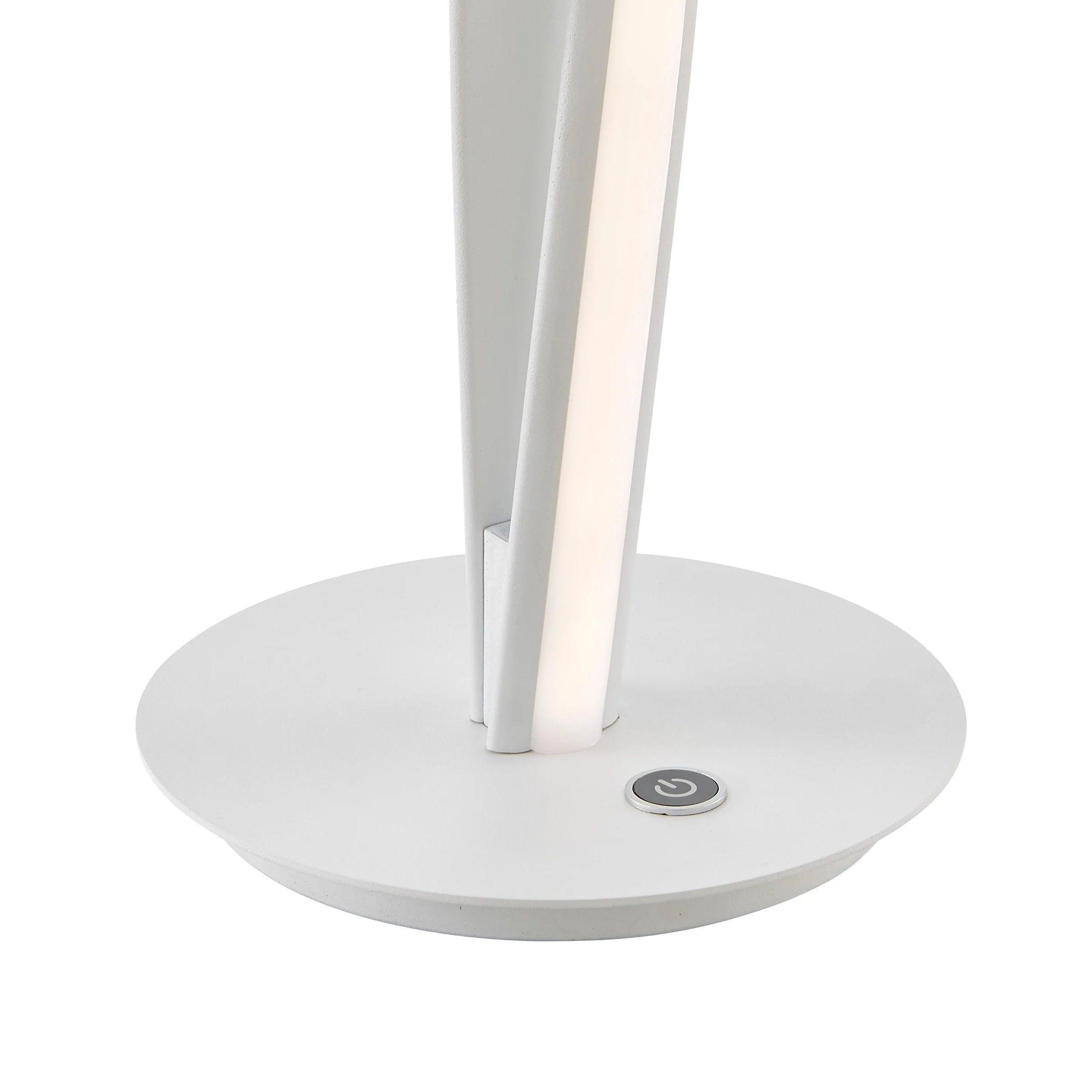 Galaxy LED Table Lamp - White - Euro Living Furniture