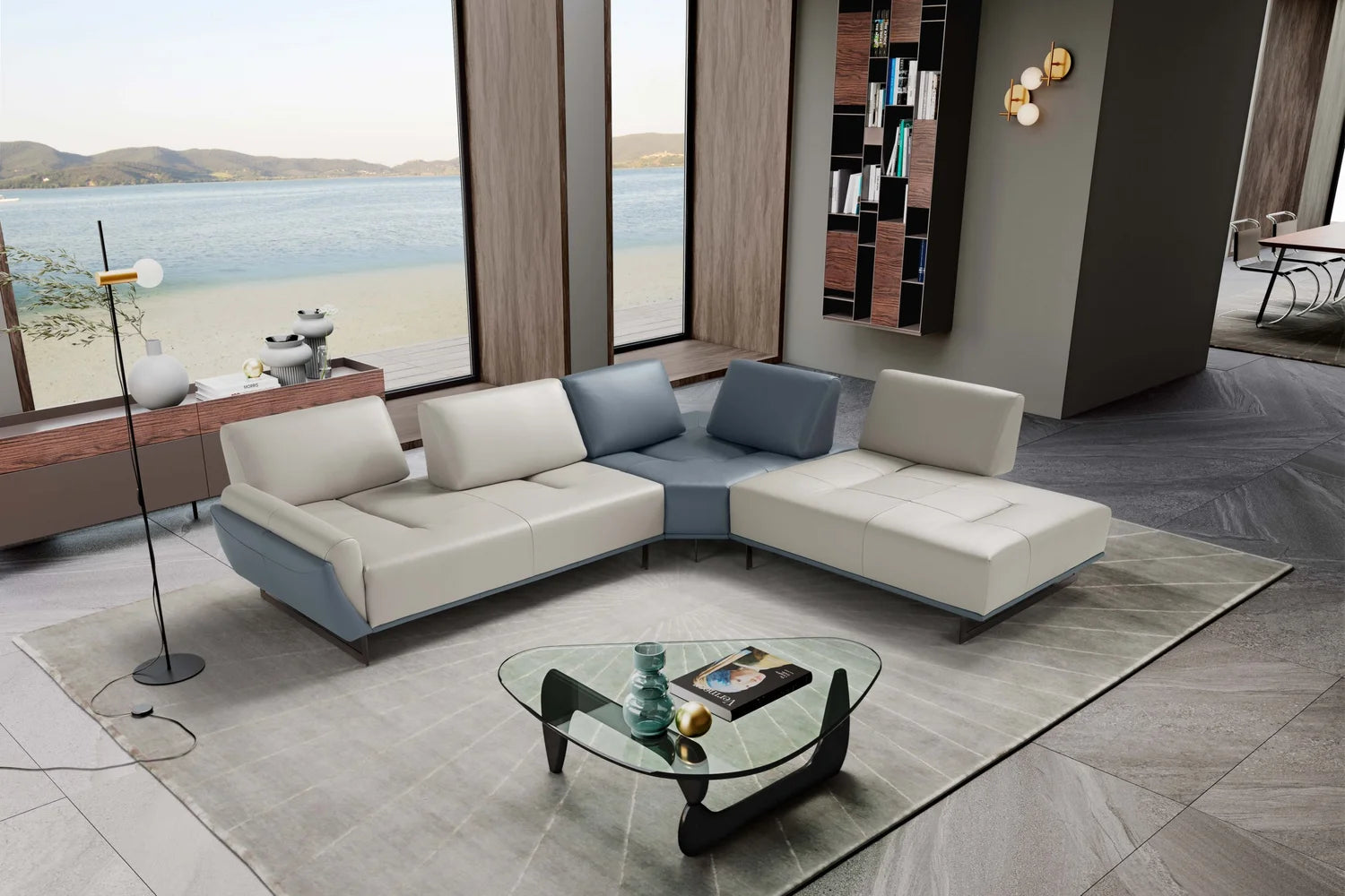Eddie Leather Sectional