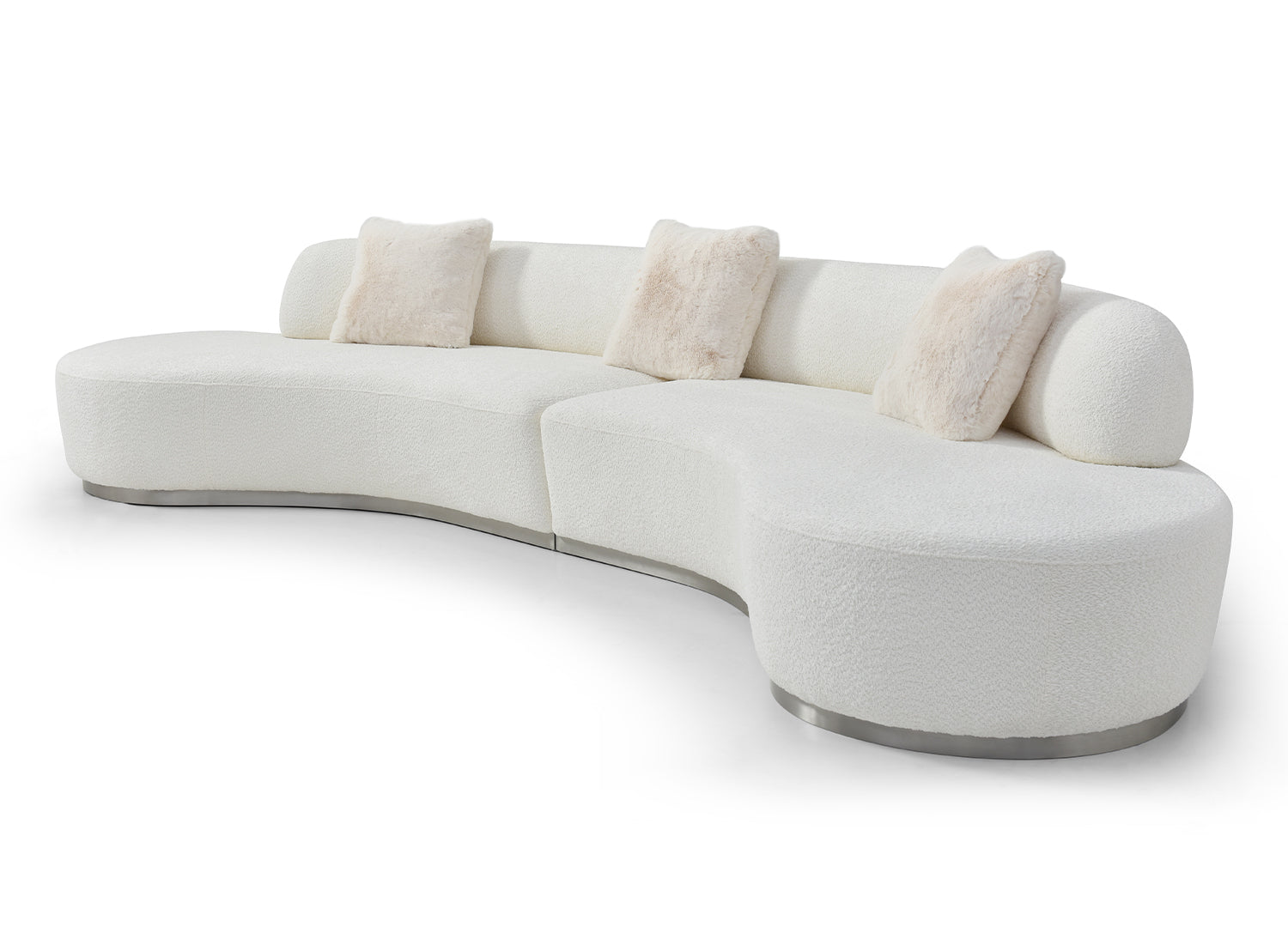 Perla Curved Sofa - Euro Living Furniture