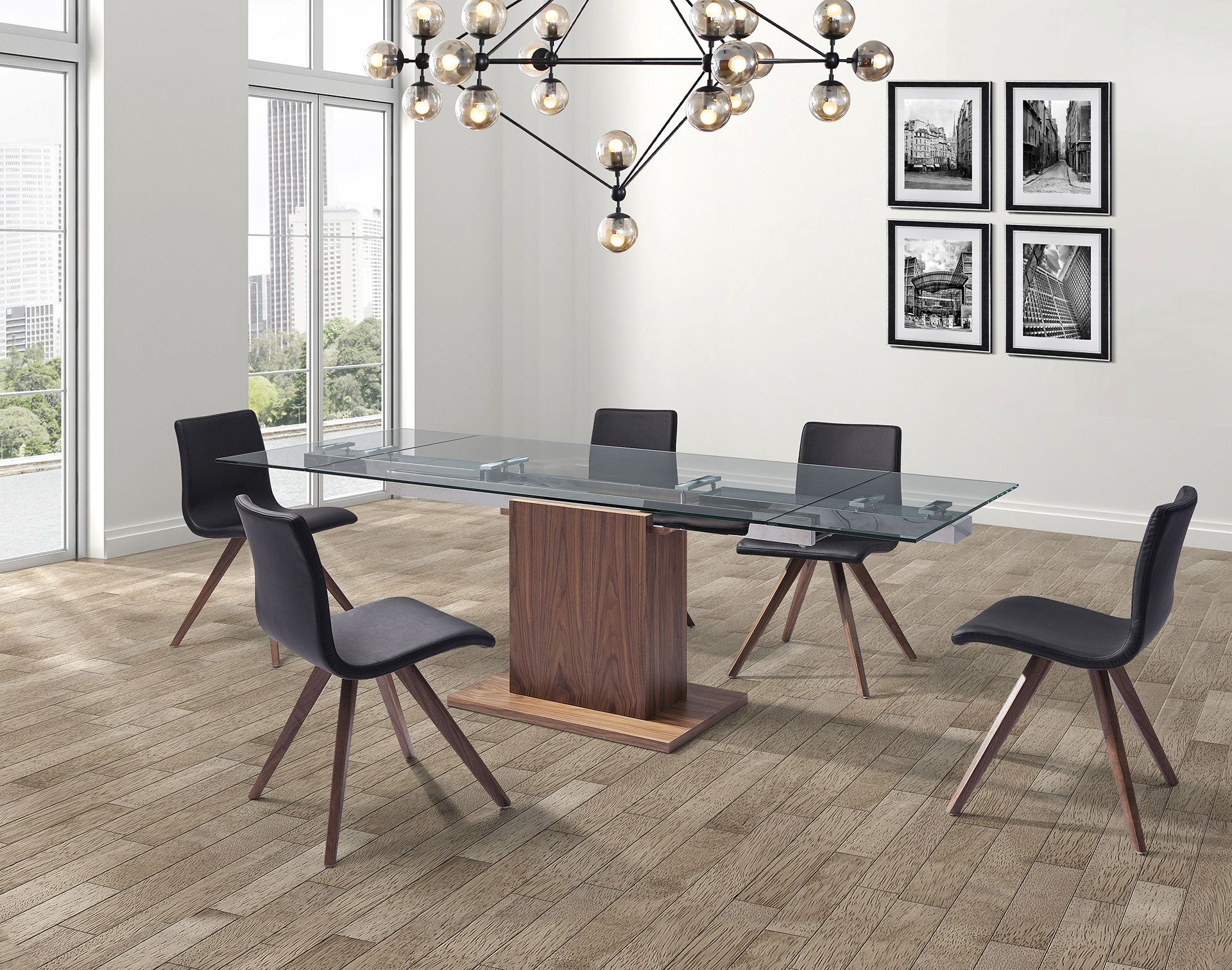 Pilar Extendable Dining table - Euro Living Furniture