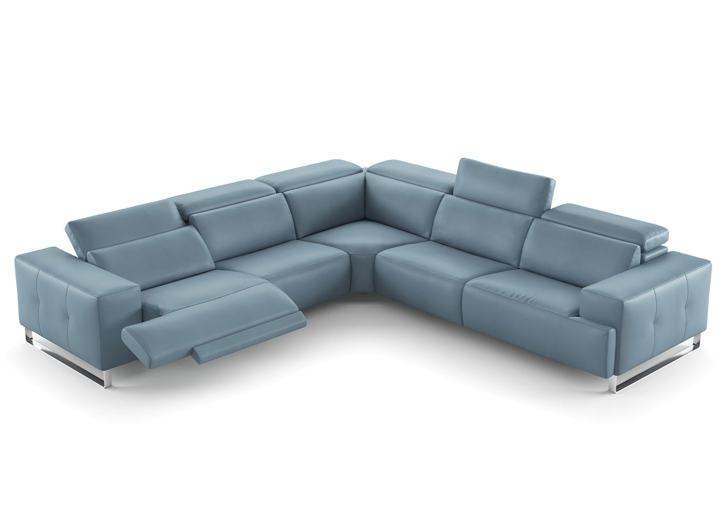 TAINO RECLINER SECTIONAL | BLUE - Euro Living Furniture
