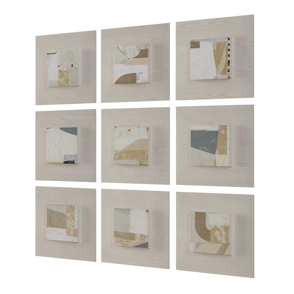 William Framed Canvas 9 pcs - Euro Living Furniture