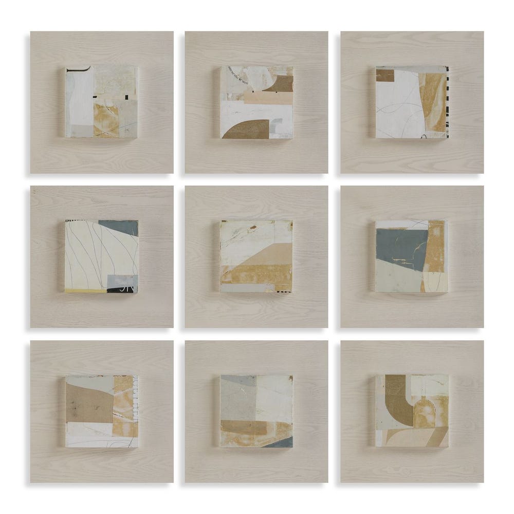 William Framed Canvas 9 pcs - Euro Living Furniture