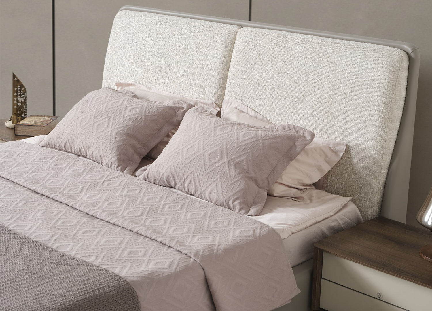Romina Bed King - Euro Living Furniture