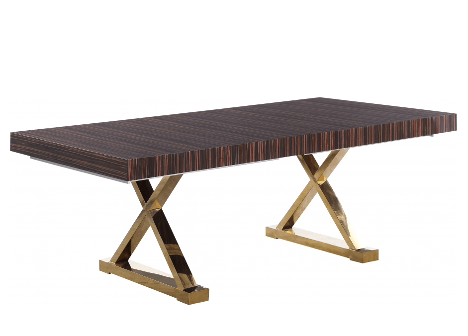 Exceed Extendable 2 Leaf Dining Table - Euro Living Furniture