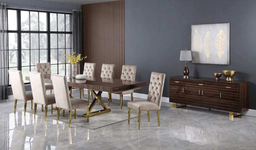 Exceed Extendable 2 Leaf Dining Table - Euro Living Furniture