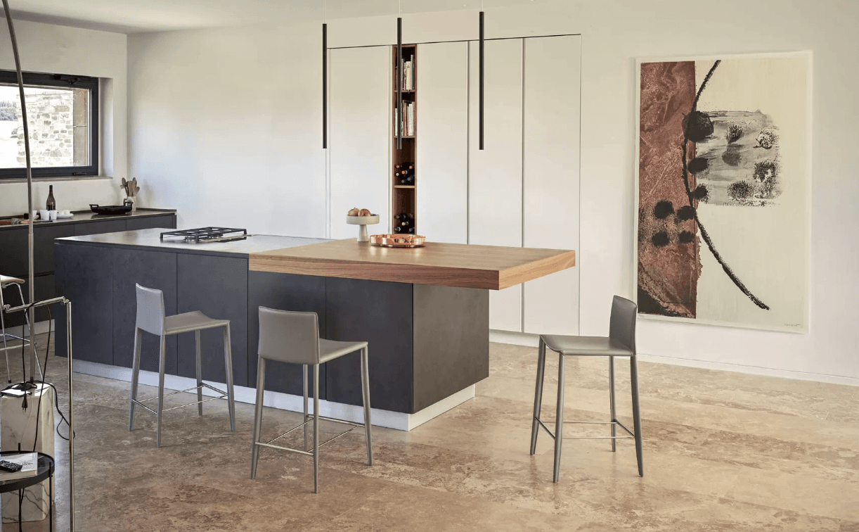 Linda Counter Stool (Q410 Grey) - Euro Living Furniture