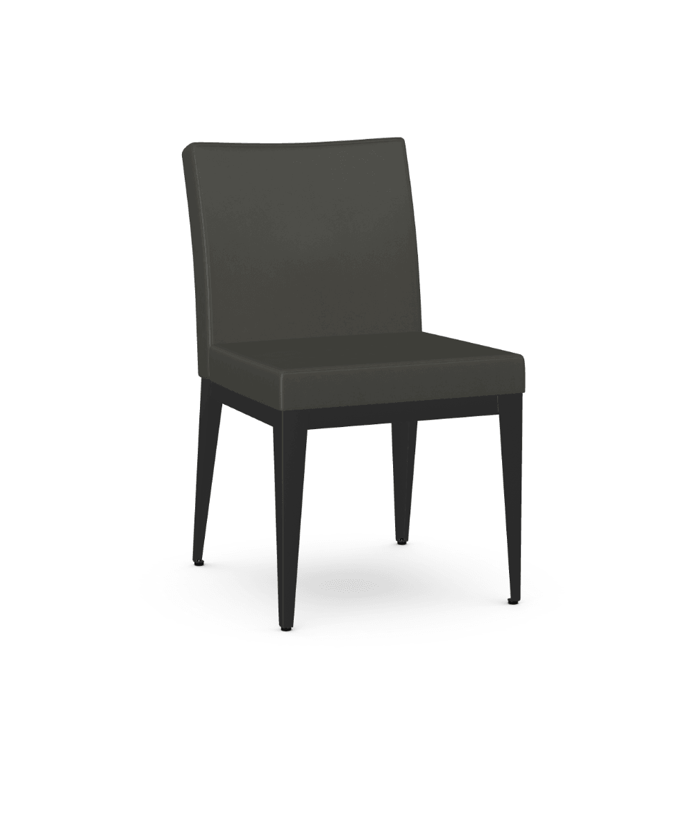 Pablo Dining Chair (Black metal + Cemento EL) - Euro Living Furniture