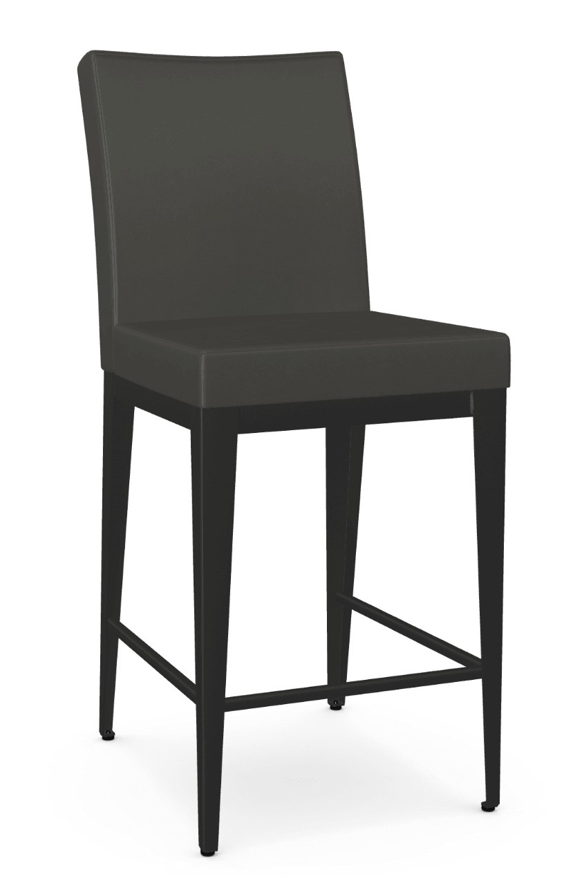 Pablo Counter Stool(Black metal + Cemento EL) - Euro Living Furniture