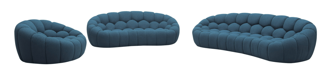 Luzmina 3pcs Fabric Sofa Set COMING SOON - Euro Living Furniture