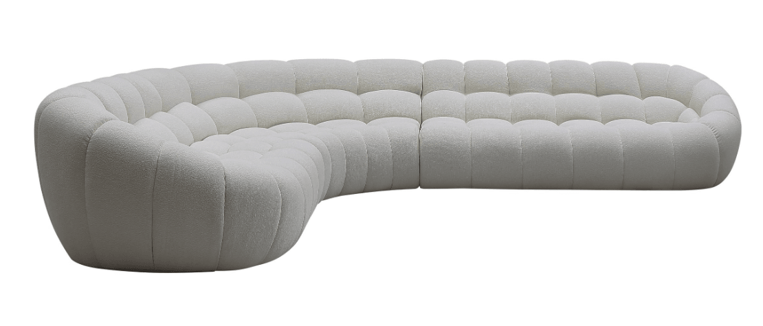 Luzmina Sectional Fabric 204in - Euro Living Furniture