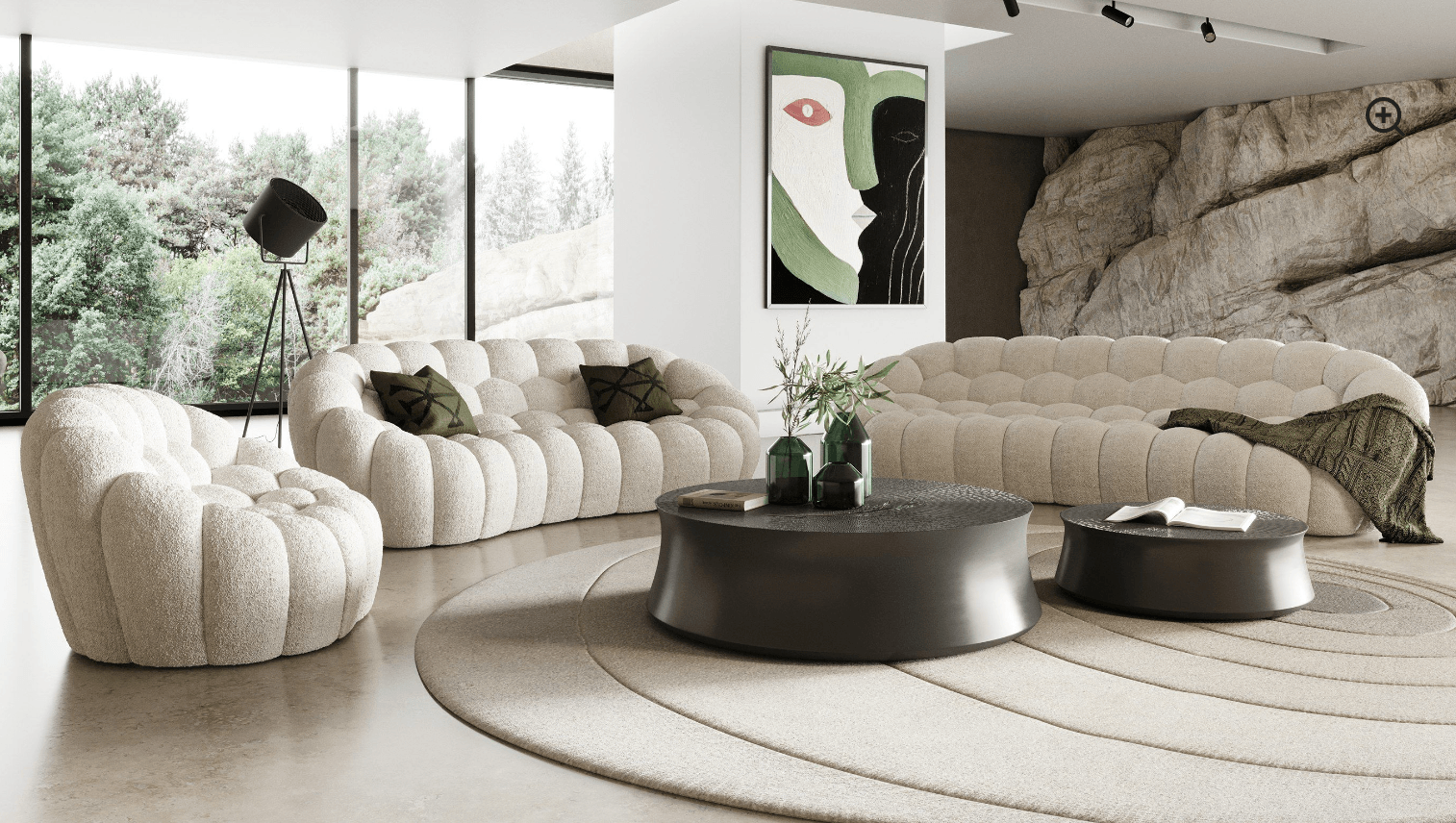 Luzmina 3pcs Fabric Sofa Set COMING SOON - Euro Living Furniture