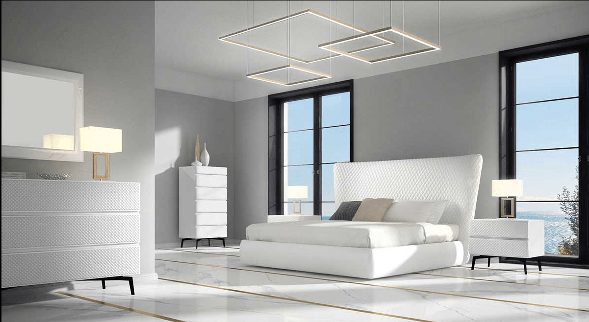 Eos Bedroom collection King - Euro Living Furniture