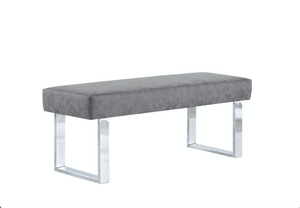 Geneva dining room nook set with Lindon dining table in white high gloss - Euro Living Furniture