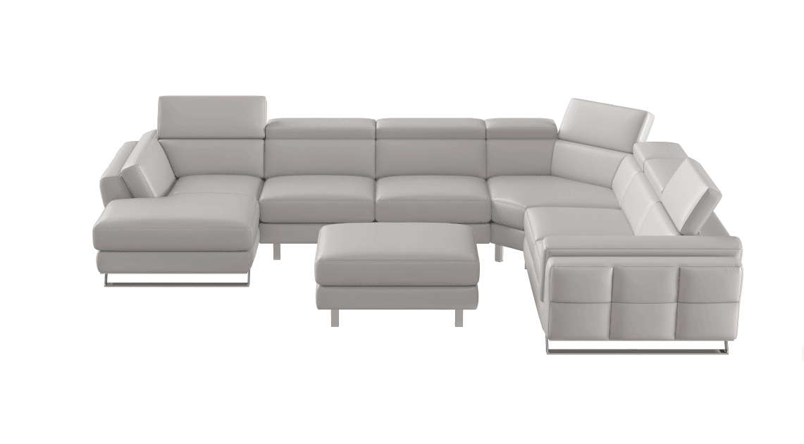 Gamma Leather Sectional - Euro Living Furniture
