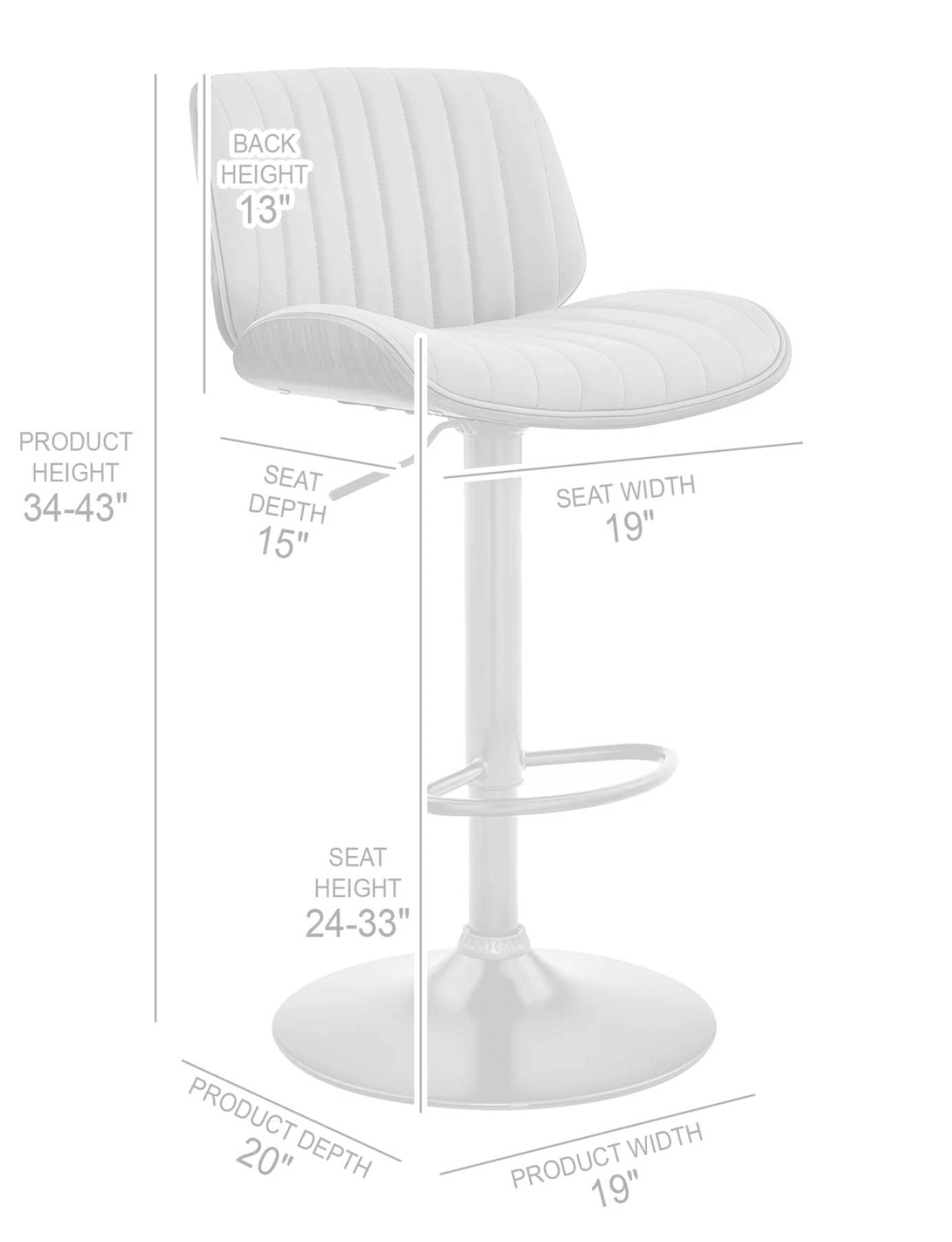 Rock Barstool - Euro Living Furniture