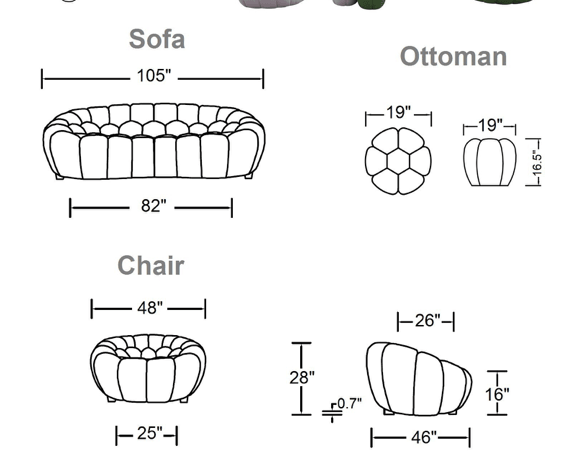 Mellow Sofa - Euro Living Furniture