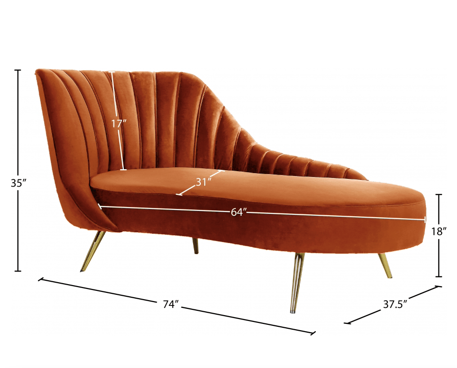 Margi chaise lounge - Euro Living Furniture