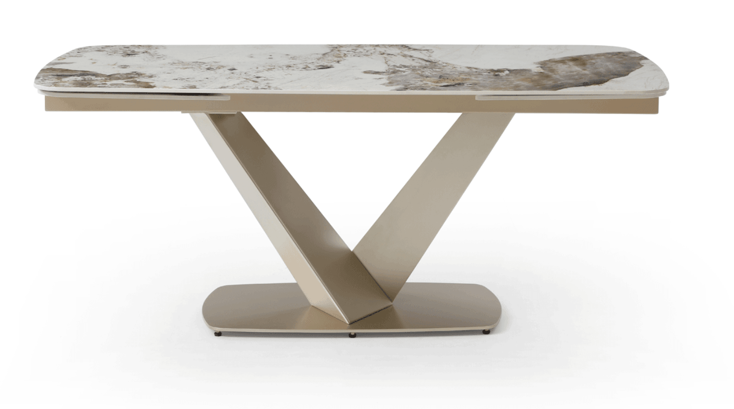 Niah Ceramic Dining Table 110in - Euro Living Furniture
