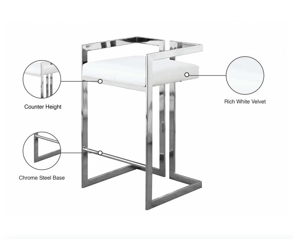 The square stool - Euro Living Furniture