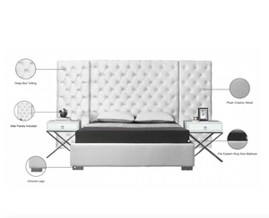 Grand tufted bed - Euro Living Furniture