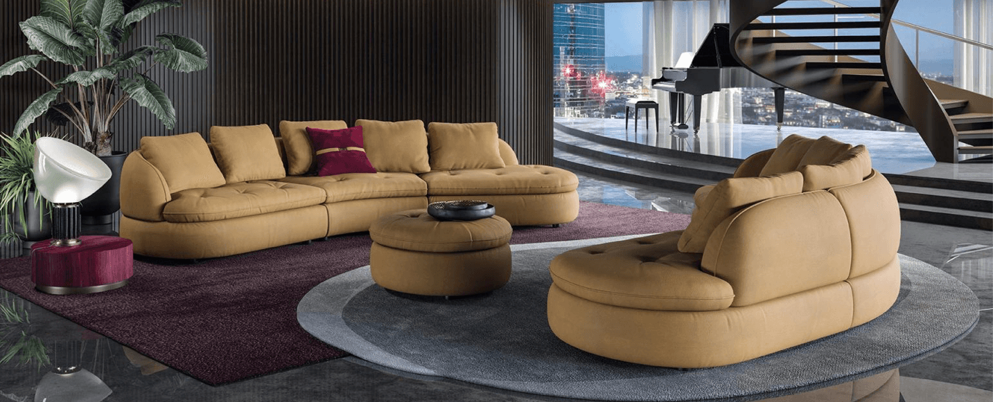 Vela 3 Pcs Fabric Sofa - Euro Living Furniture