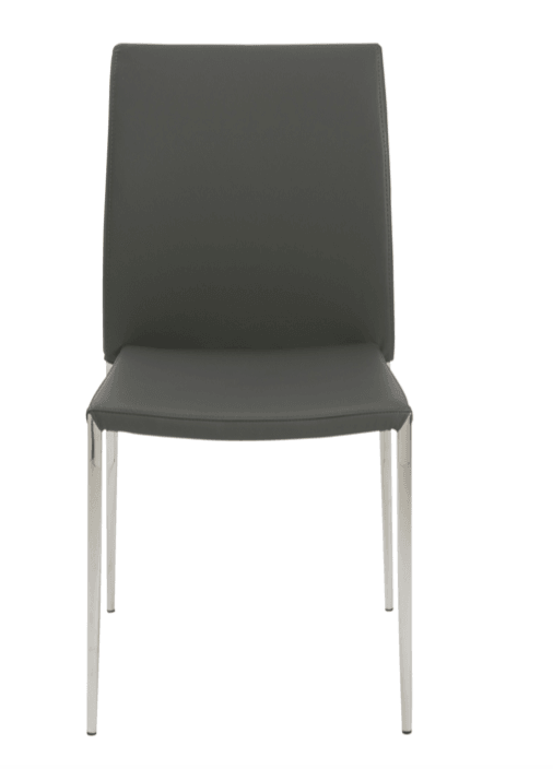 Dani dining chair in Grey EcoLeather - Euro Living Furniture