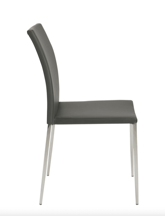 Dani dining chair in Grey EcoLeather - Euro Living Furniture
