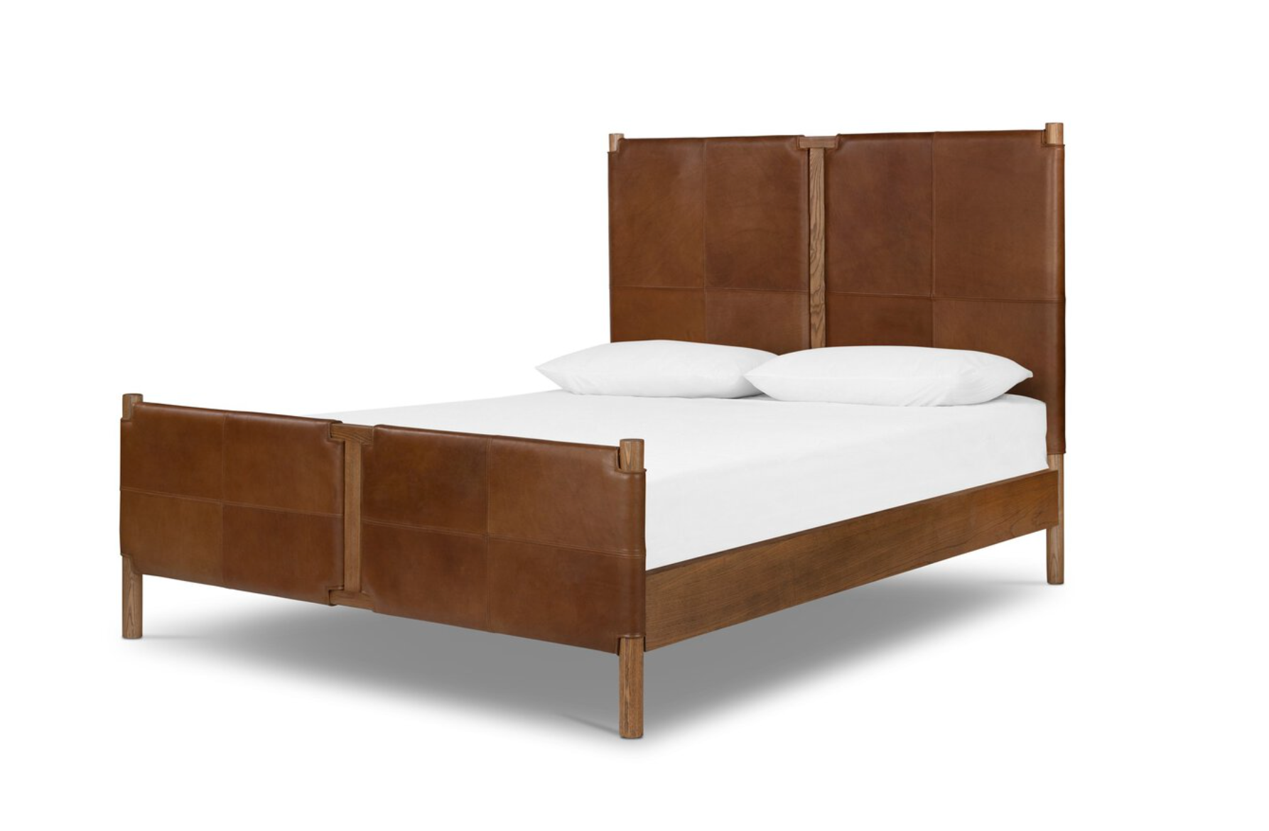 Pauline Heirloom Leather Bed - Euro Living Furniture