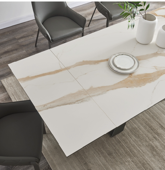 Guama extendable dining table - Euro Living Furniture