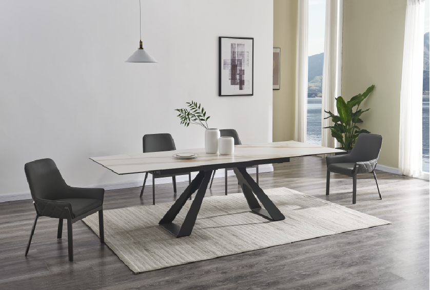 Guama extendable dining table - Euro Living Furniture