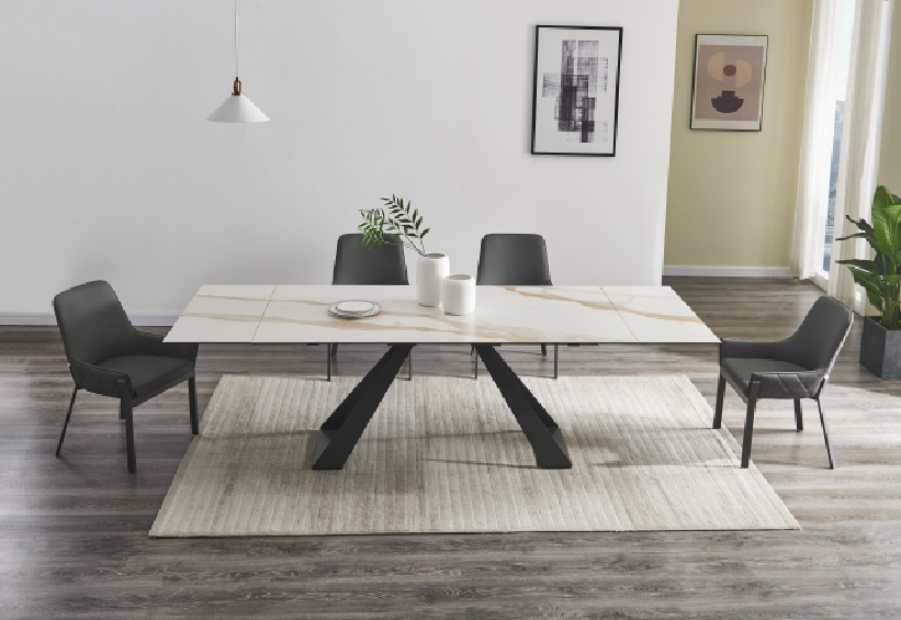 Guama extendable dining table - Euro Living Furniture