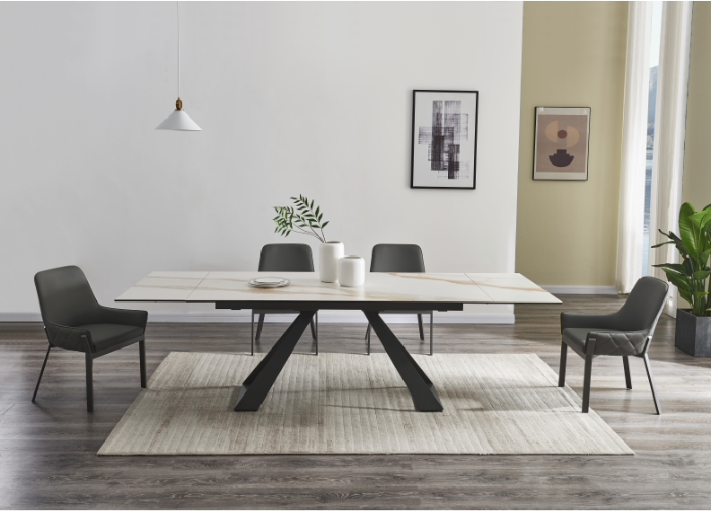Guama extendable dining table - Euro Living Furniture