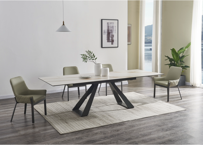 Guama extendable dining table - Euro Living Furniture