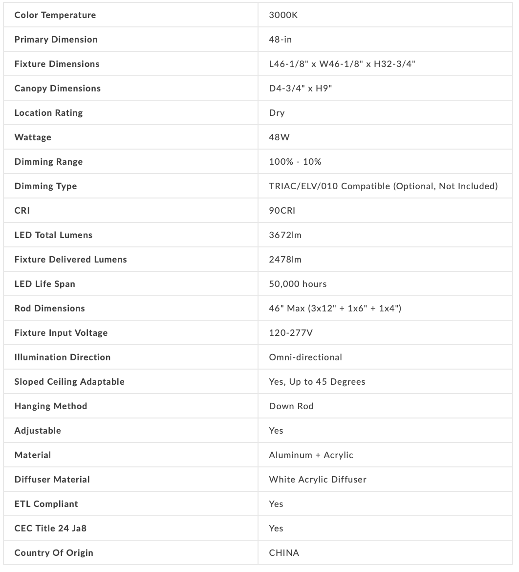 Starburst 48-in Pendant - Euro Living Furniture